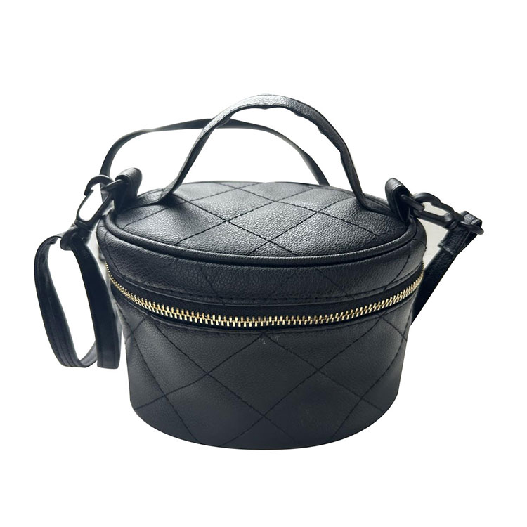 Bolsa de ombro em couro preto